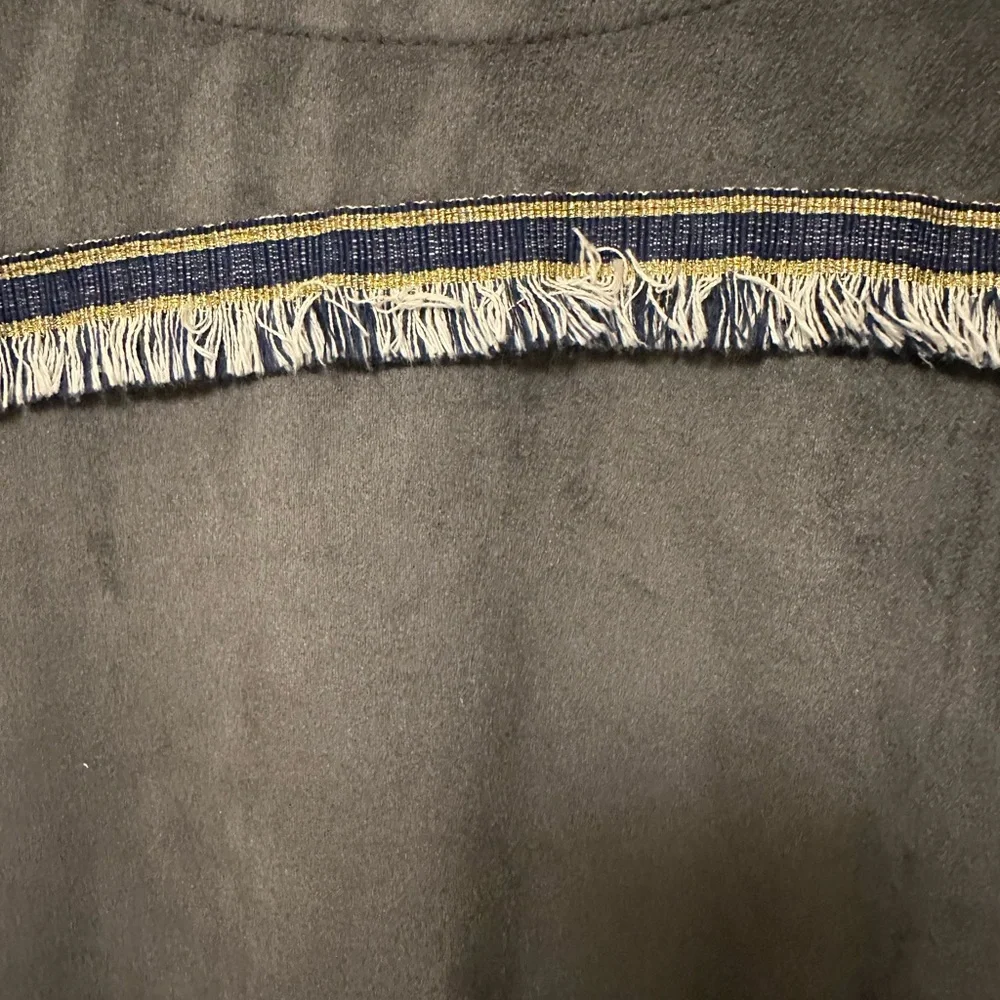 🔥Gray Microsuede Tunic with Tassels - Picture 4 of 6